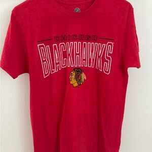 NHL Red Chicago Blackhawks Short Sleeve Tee